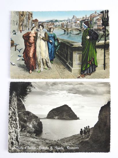 null 2 cartes postales avec dessin de Wifredo LAM adressées à Alissa Brewer: 

-...