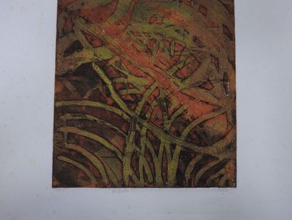 null Nina NEGRI (1909-1981): Katinka. Etching in colors. Signed, titled, and annotated...