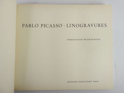 null Pablo PICASSO. Linogravures. Préface de Wilhelm BOECK. Éditions du Cercle d'Art,...