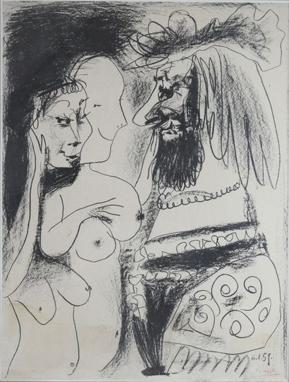 null 
Pablo PICASSO (1881-1973).




Le Vieux Roi, 1961




Lithographie sur papier,...