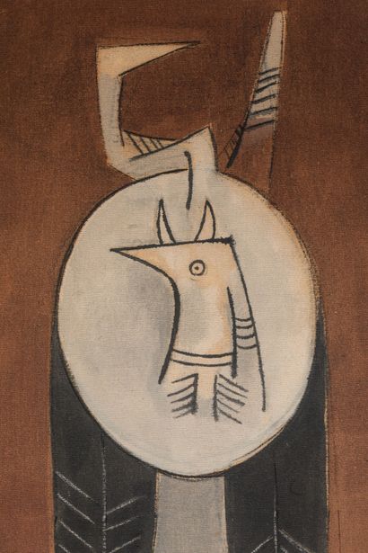 null 
Wifredo LAM (1902-1982) 




Untitled. Circa 1950.




Oil on canvas. Not signed....