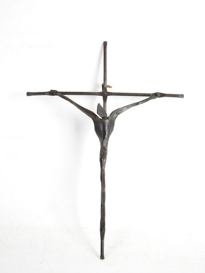 null 
THE CRAFTSMEN OF MAROLLES AND LOIR-ET-CHER: Christ in blackened iron. Mark...