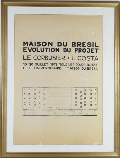 null House of Brazil, evolution of the project. LE CORBUSIER - L. COSTA. 10/30 July...