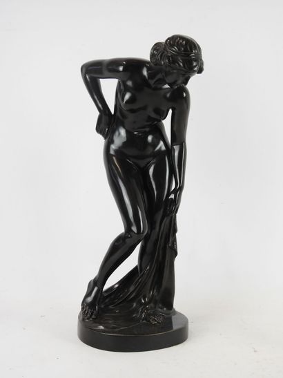 null Erich SCHMIDT-KESTNER (1877-1941): Bather. Bronze with dark patina. Signed....