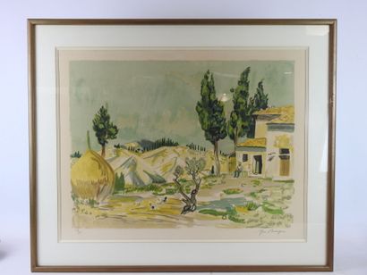 Yves BRAYER (1907-1990) : Landscape of Provence....