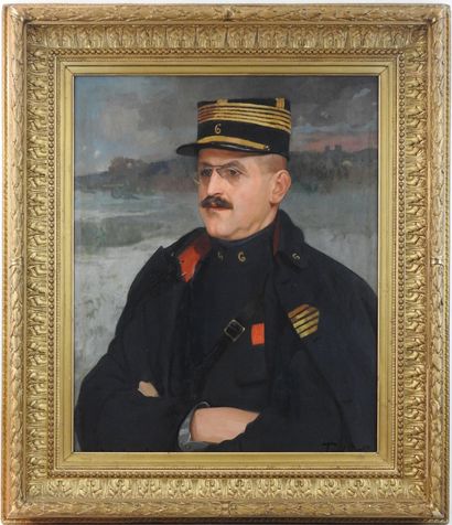 null GUIRAND de SCEVOLA (1871-1950) Portrait du colonel Alfred Fetter (1860-1929)...