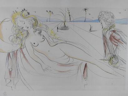 null Salvador DALI (1904-1989): Venus with the Organ Player (1971), plate 4 from...