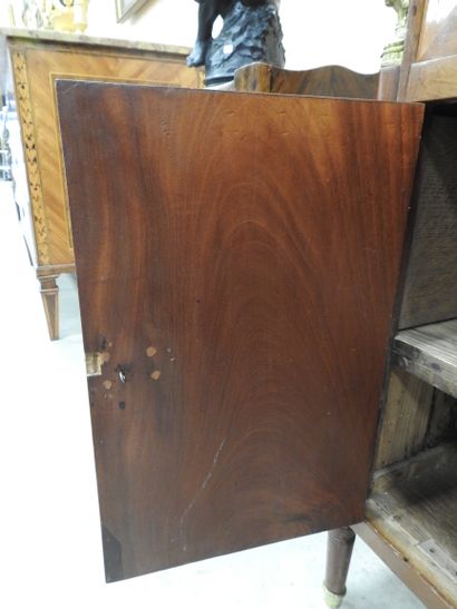 null 
Rare SECRETARY with height of support, in mahogany and mahogany veneer, opening...