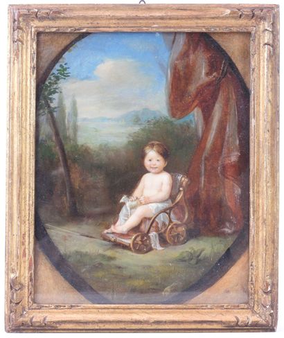 Early 19th century FRENCH SCHOOL : oil on...