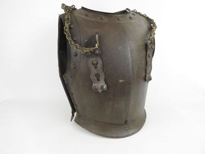 null FRANCE. Cuirasse de cuirassier de la Garde impériale modèle 1855 en acier, plastron...