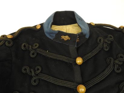 null FRANCE. Dolman modèle 1872 de musicien de prytanée militaire en drap bleu foncé,...
