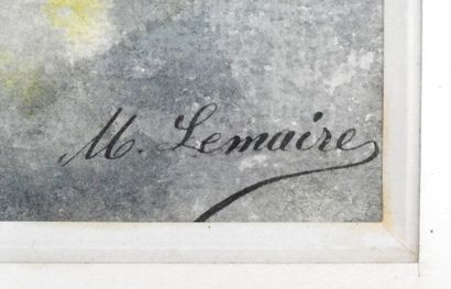 null M. LEMAIRE - XXeme

Nature morte aux roses.

Aquarelle.

17 x 24,5 cm.

Usures,...