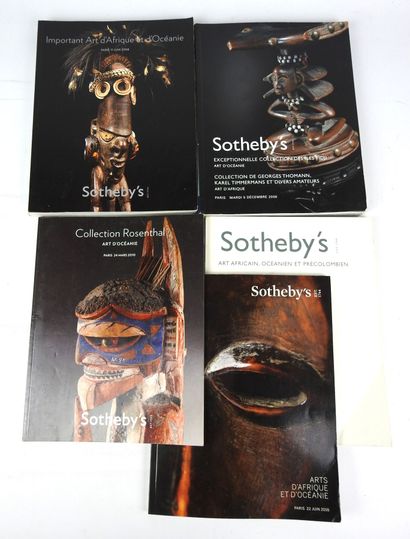 Lot de cinq catalogues de vente SOTHEBY'S.
-Exceptionnelle...
