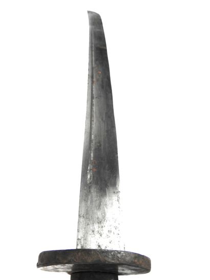 null ASIAN WEAPONS. China. DAO" sword, iron frame, wooden handle, slightly curved...