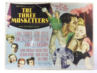 null AFFICHE. "The three Musketeers", film de 1948 réalisé par Georges Sidney avec...