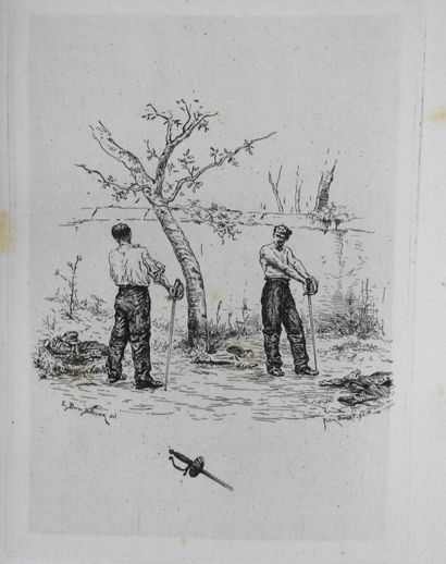 null VAUX (Baron de). "Les homme d'épées", Paris, Rouveyre, 1882. In-8, demi veau...