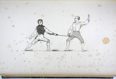 null GRISIER (A.): Weapons and the duel. Dentu, 1864. In-4 brown half-chagrin, spine...