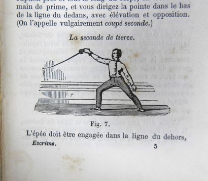 null LAFAUGERE (J.) -" Nouveau manuel complet d'escrime ou Traité de l'art de faire...