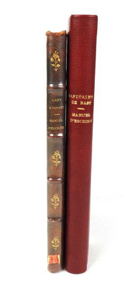 null de BAST (capitaine), "Manuel d'escrime", La Haye, Kips, 1836, in-8°, 182 p.,...