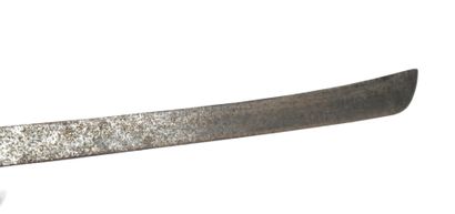 null ORIENTAL WEAPONS. INDONESIA, Sumatra, "GOLOK" Saber with hoof-shaped wooden...