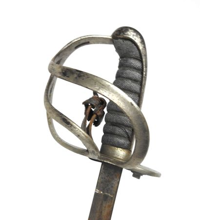 null NETHERLANDS. Cavalry saber model 1845 with steel frame, stingray handle, 3-pronged...