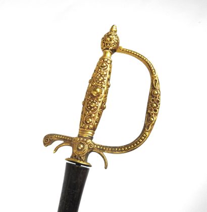 null CURIOSITIES. Umbrella whose handle is made with a handle and a sword guard of...