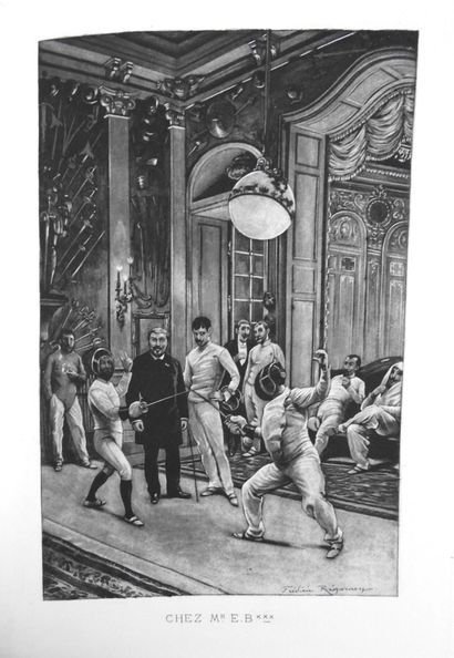 null SAINT-ALBIN (Albert de). "A travers les Salles d'Armes". Paris, Librairie illustrée,...