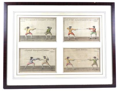 null ENGRAVINGS. GIRARD (Pierre-Jacques-François). Suite of 20 watercolor plates...