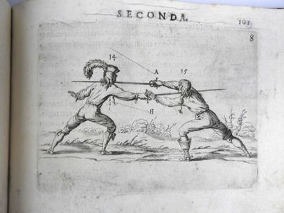 null ALFIERI. " L'arte Di Ben Maneggiare La Spada": Padoue, S. Sardi, 1653. 2 parties...