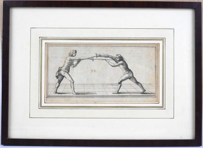 null ENGRAVINGS. Meeting of 5 engravings gathered in 3 frames drawn from the treaty...