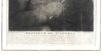 null GRAVURE. "Monsieur de St Georges from an original picture at M. H. Angelo's...