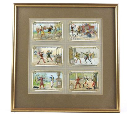 null ENGRAVINGS. Meeting of 3 engravings of which one after Meissonier "The brawl",...