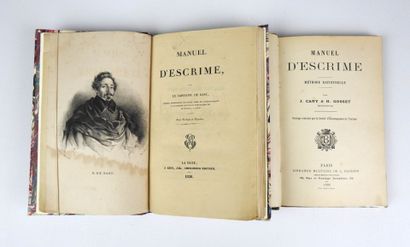 null de BAST (captain), "Manuel d'escrime", La Haye, Kips, 1836, in-8°, 182 p., 7...