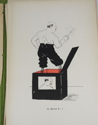 null MICH - To us touched! Silhouettes and caricatures of the fencing world. Paris,...