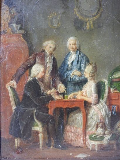 null Ecole FRANCAISE vers 1780, entourage de Sigmund Freudenberg (Berne, 1745-1801)...