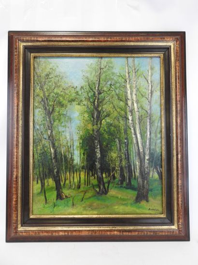null Isaac ANTCHER (1899-1992): Underwood. Oil on canvas signed lower right. 61 x...