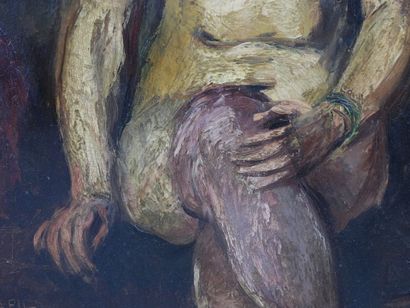 null Charles KVAPIL (Antwerp 1884 - Paris 1957): Female Nude. Panel. 41x33cm. Signed...