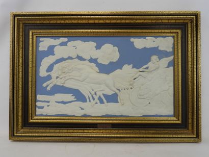 null D'après George STUBBS: la chute de Phaeton. Plaque en biscuit de Wedgwood. 29...