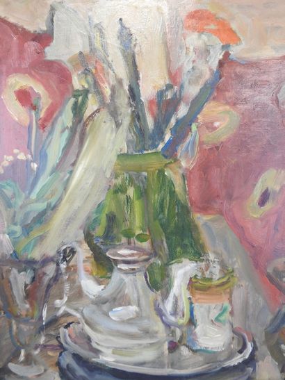 null Vladimir NAIDITCH (1903-1980/81): Still Life with a Teapot. Oil on canvas signed...