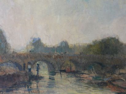 null Albert LEBOURG (1849 - 1928):

Paris, le Pont neuf et le petit bras de Seine...