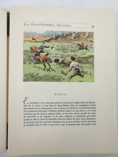 null Marquis de FOUDRAS. Les gentilhommes chasseurs. Illust. de Karl Reille. Paris,...