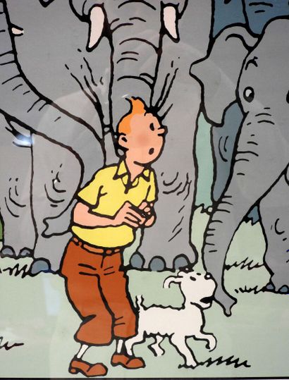 null HERGE d'après

Tintin, Les Cigares du Pharaon.

Sérigraphie.

58 x 78 cm à ...