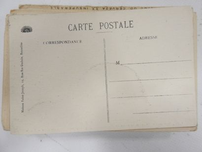 null LOT d'une quarantaine de cartes postales anciennes, Indochine, Mexique, Ostande,...