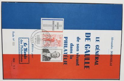 null ALBUM de timbres et de cartes postales sur le thème de la France libre et de...