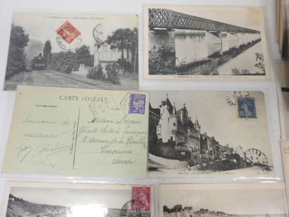 null FRANCE : Environ 54 cartes postales anciennes. Départements 22, 29, 35, 44,...