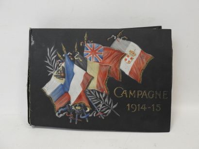null UN ALBUM de cartes postales titré Campagne 1914/1915. Environ 450 cartes postales...