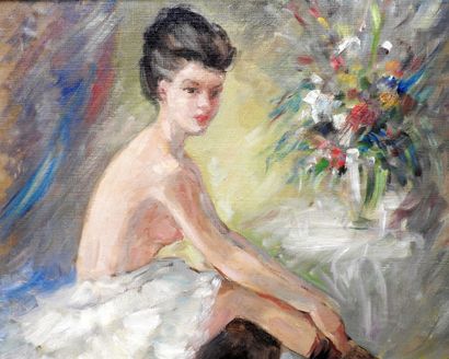 null Louis TOUCHAGUES (1893-1974)

Miss Ziozi.

Marouflaged canvas. Signed and titled...