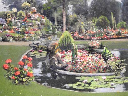 null Marc ANTOINE - XXth century

Landscape with a flower garden.

Oil on canvas....