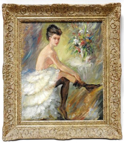 null Louis TOUCHAGUES (1893-1974)

Miss Ziozi.

Marouflaged canvas. Signed and titled...