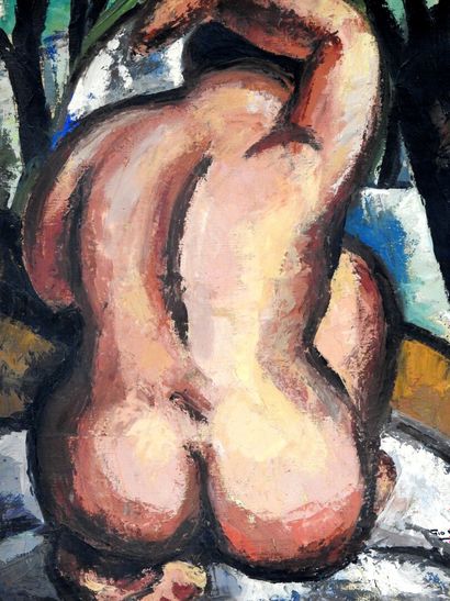 null Gio COLUCCI (1892-1974)

Nude seen from behind.

Oil on canvas. Signed lower...
